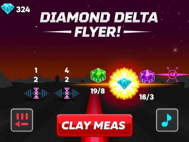 Diamond Delta Flyer Game Screenshot